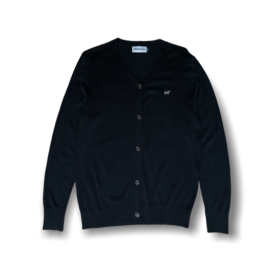 Mehrathon - 5 Button Cardigan, The Benjamin. Black