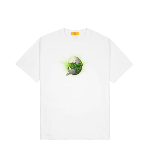 Dime - T Shirt, Classic Dino Egg. White