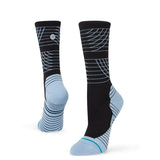 Stance - Women's Socks, Run 4x400 Crew. BLK