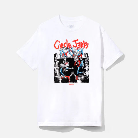 Baker - T Shirt, x Circle Jerks. White