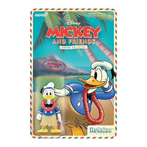 Super7 - Reaction Figure, Disney, Donald Duck Hawaiian Holiday