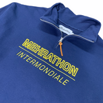 Mehrathon - 1/4 Zip Fleece, Intermondiale Embroidered. Navy